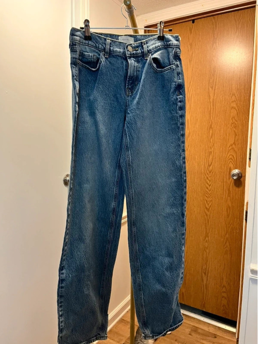 Sz 24 PacSun Jordyn Low Rise Straight Leg Jeans Blue Denim EUC